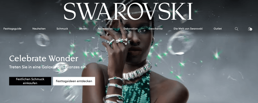 Swarovski Online shop